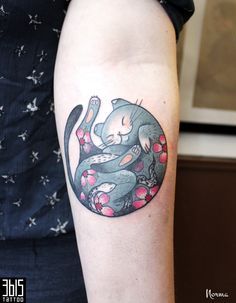 Animal Tattoo Designs Monmon Cat By Norma Tattoo Tattooviral Com Your Number One Source For Daily Tattoo Designs Ideas Inspiration