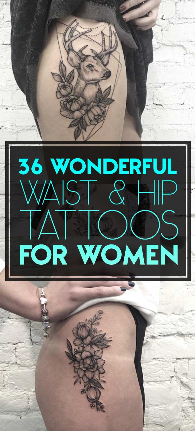Body - Tattoo's - 36 Wonderful Hip & Waist Tattoos for Women