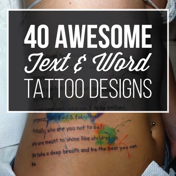 16,419 Word Tattoos Designs Images, Stock Photos, 3D objects, & Vectors |  Shutterstock