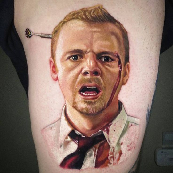 Body Tattoo's Simon Pegg Tattoo artist Carlos Rojas