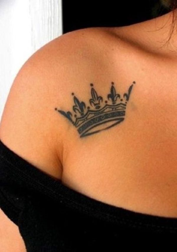 Crown and Diamond Tattoo