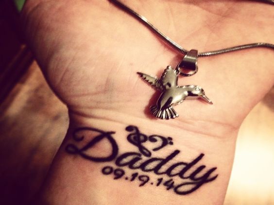 My beautiful tattoo in memory of my daddy!! Love & miss every minute of the  day! | Tattoos for daughters, Tattoos for dad memorial, Shape tattoo
