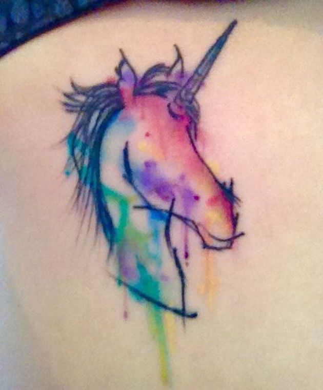 Unicorn Tattoo Design Stock Illustration - Download Image Now - Abstract,  Art, Arts Culture and Entertainment - iStock