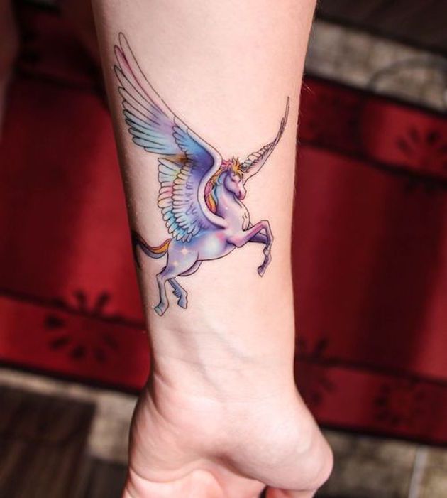 Animal Tattoo Designs Fantastic Pastel Unicorn Tattoo Tattooviral Com Your Number One Source For Daily Tattoo Designs Ideas Inspiration