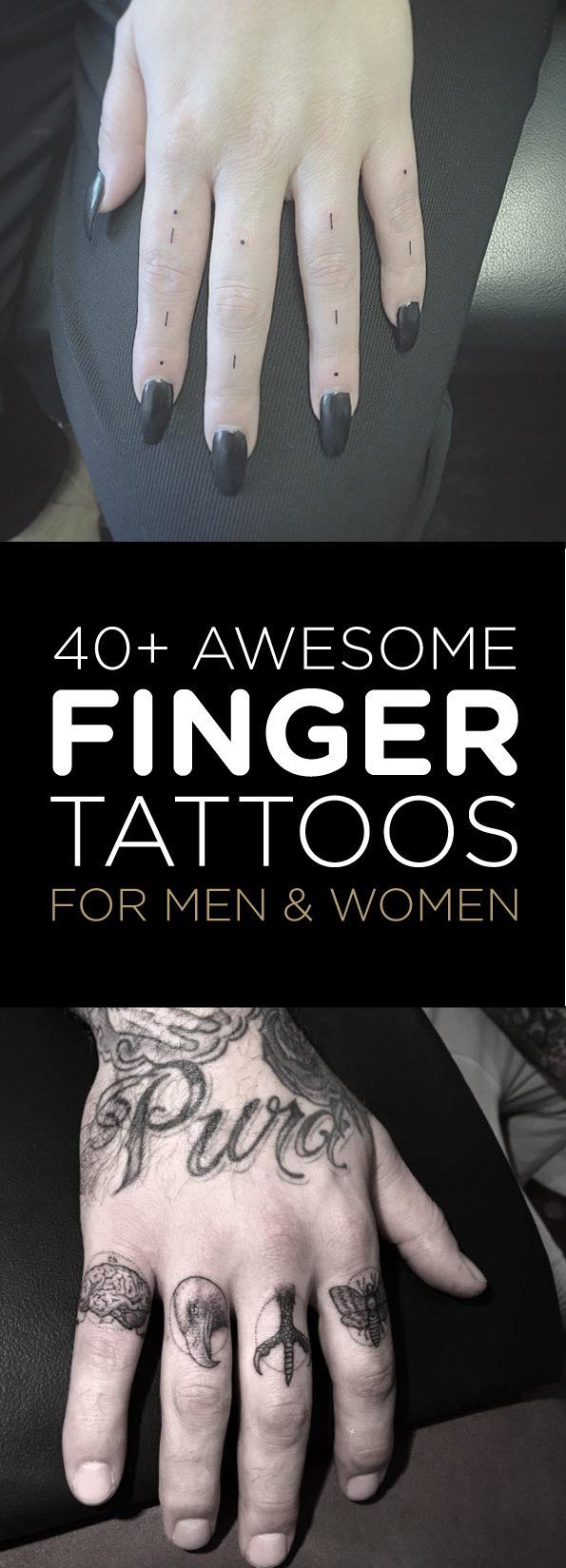 Body - Tattoo's - 40+ Awesome Finger Tattoos For Men and 