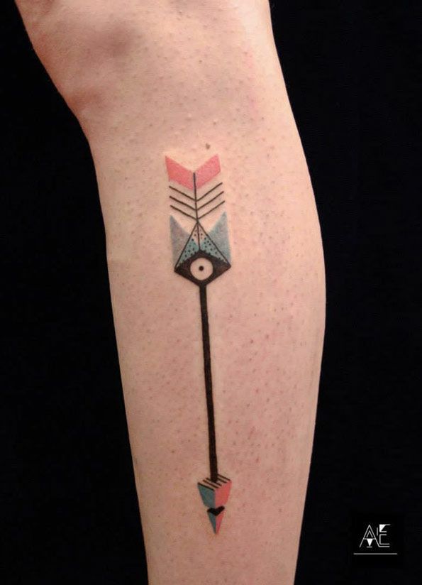 Body Tattoo's Abstract Arrow Tattoo by Alex Ejsmont