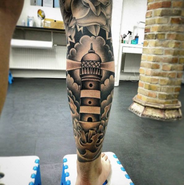 560+ Free Download Lighthouse Tattoo Inspiration HD Tattoo Images