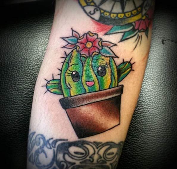 46 Free Tattoo Simple Cactus Idea Tattoo Images