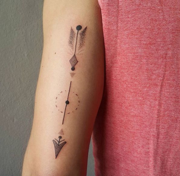 Body - Tattoo's - Dotwork Arrow Tattoo by BerÃ§ Batuhan - TattooViral ...