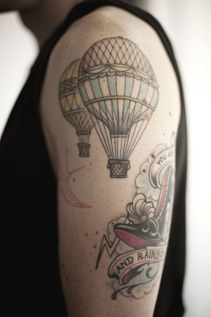 Watercolour Balloon Tattoo | SOURGRAPES TATTOO 13.22 