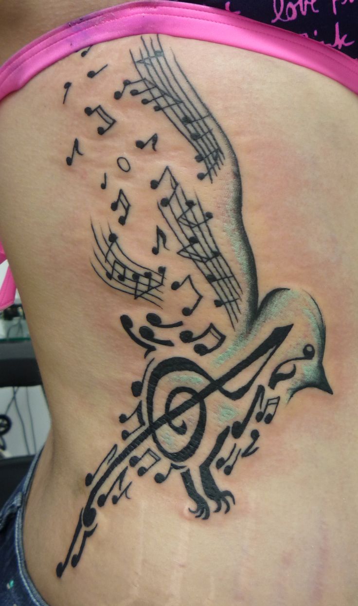 Music wit Heart Tattoo design #musictattoo #musictattoos #musictattoo#moon  # #lovelytattoo #lovelytattoostudio #tattoolife #tattooidea… | Instagram