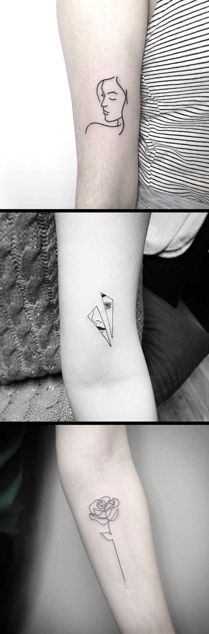 Geometric Tattoo - Small Tattoo Ideas with Meaning at MyBodiArt.com