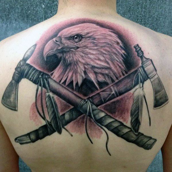 Tattoo Trends - 70 Tomahawk Tattoo Designs For Men - American Indian ...