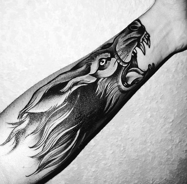 Tattoo Trends 40 Wolf Forearm Tattoo Designs For Men