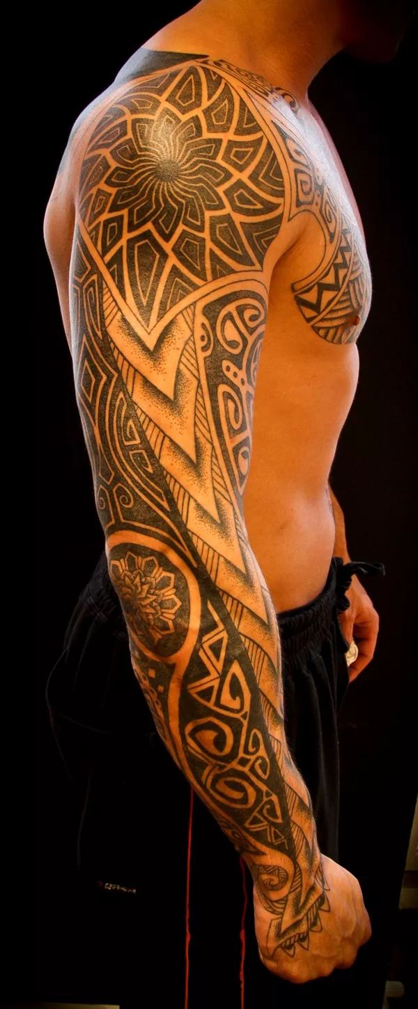 Polynesian tattoo 3/4 sleeve - THE BEST PLACE ON WEB TO CREATE YOUR CUSTOM  TATTOO