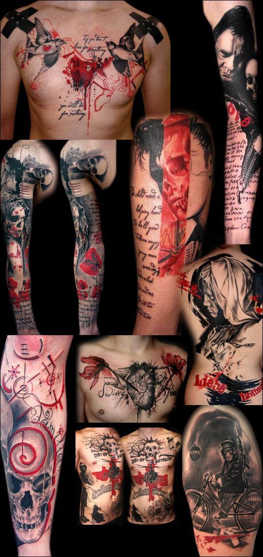 Tattoo Trends - Trash Polka. I love. Más - TattooViral.com ...