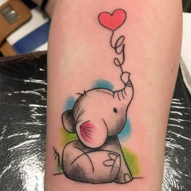 Body - Tattoo's - A cute watercolor elephant by Jon! Check out more of ...
