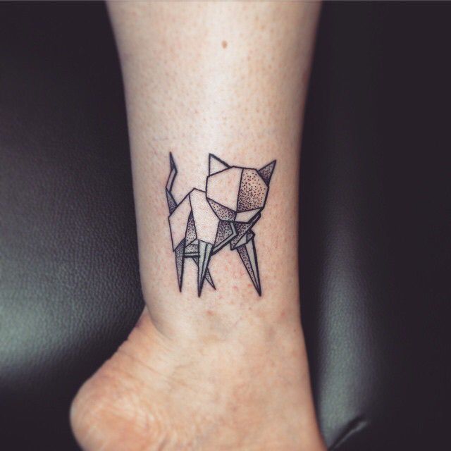 Geometric Tattoo Origami Cat Tattoo Google Search Tattooviral Com Your Number One Source For Daily Tattoo Designs Ideas Inspiration