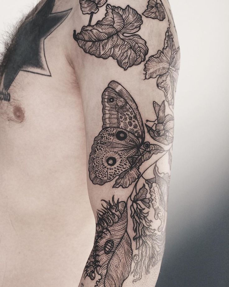 tattoo ideas with half hand and chest(1) ⋆ Best Fashion Blog For Men -  TheUnstitchd.com