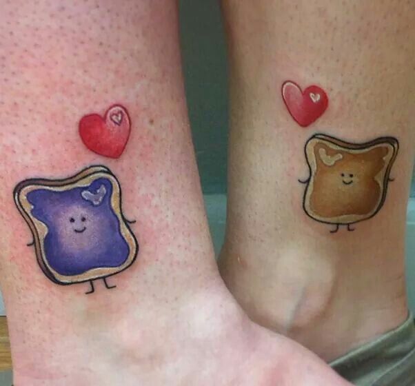 Couples Tattoos Peanut butter jelly time Your