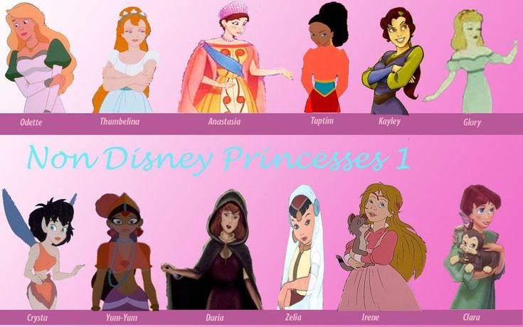 Disney Tattoo - Non-Disney Princess set 1 - childhood ...