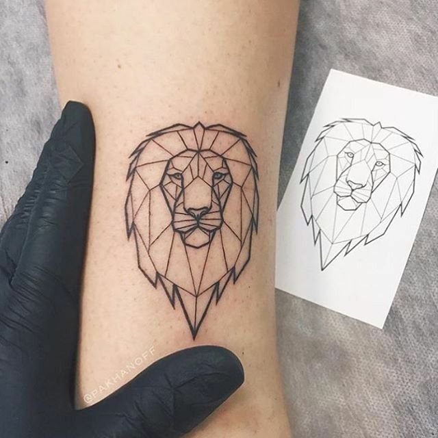 Asta Simone Tattoo - Lion geometric tattoo! 🦁 . . . #tattoo #tattoos #lion  #liontattoo #liongeometric #figurative #geometrictattoo  #liongeometrictattoo #figurativetattoo #blacktattoo #blackwork  #blackworkers #tattoomagazine #tattoolife #flash #skecht ...