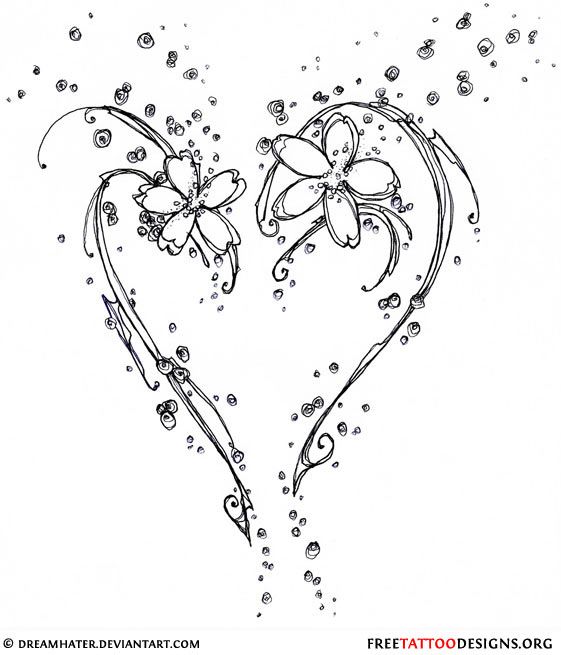 55+ Free Download Tattoo Simple Heart Designs Idea Tattoo Photos