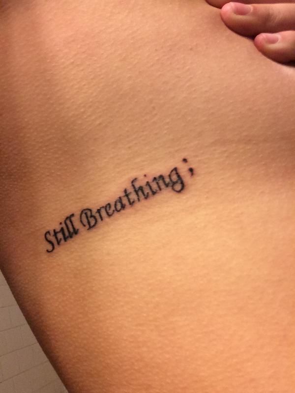 Meaningful Tattoos Ideas - semicolon tattoo-I can't lie ...