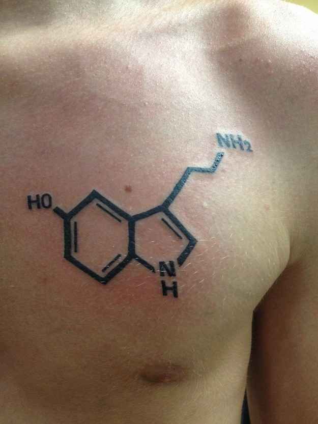 Download Couples Tattoos Ideas - A Serotonin molecule. | 23 ...