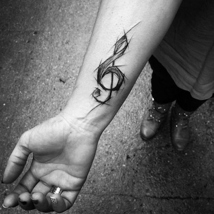 Tattoo Trends Tatouage Cle De Sol La Musique Dans La Peau Tattooviral Com Your Number One Source For Daily Tattoo Designs Ideas Inspiration