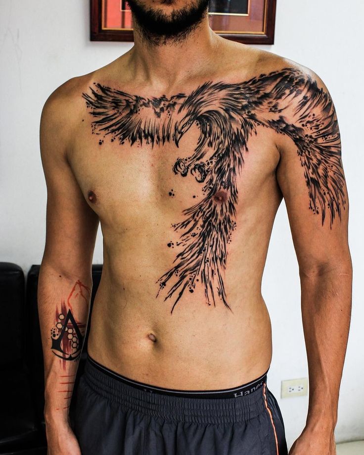 Tattoo Trends - awesome phoenix tattoo by Wesly Fernández Parajeles