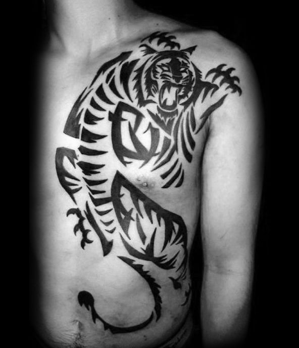 Tattoo Trends 40 Tribal Tiger Tattoo Designs For Men TattooViral   Tattoo Trends 40 Tribal Tiger Tattoo Designs For Men 