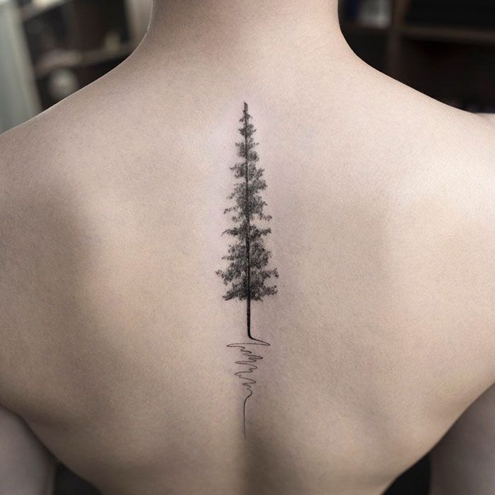 korean tree tattoo