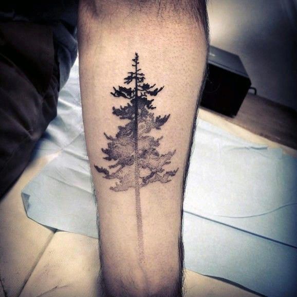 Creative Tree Tattoo in All Black | Tattoo Ink Master