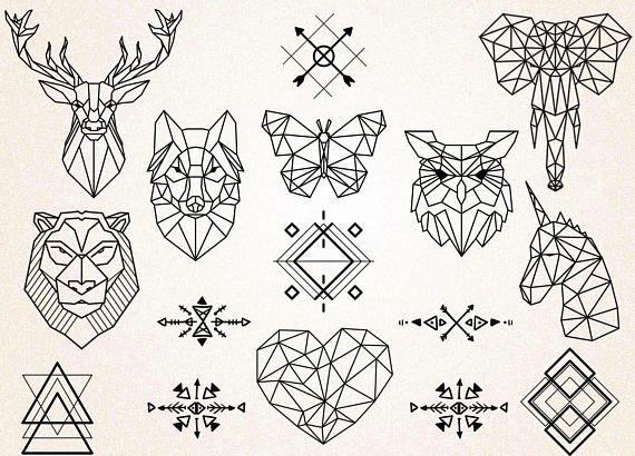 Download Geometric Tattoo Geometric Tattoos Clipart Geometric Animals Clipart Animals Drawing Tribal Symbols Geometric Tattoo Svg Png 300ppi Jpg Eps Tattooviral Com Your Number One Source For Daily Tattoo Designs Ideas Inspiration