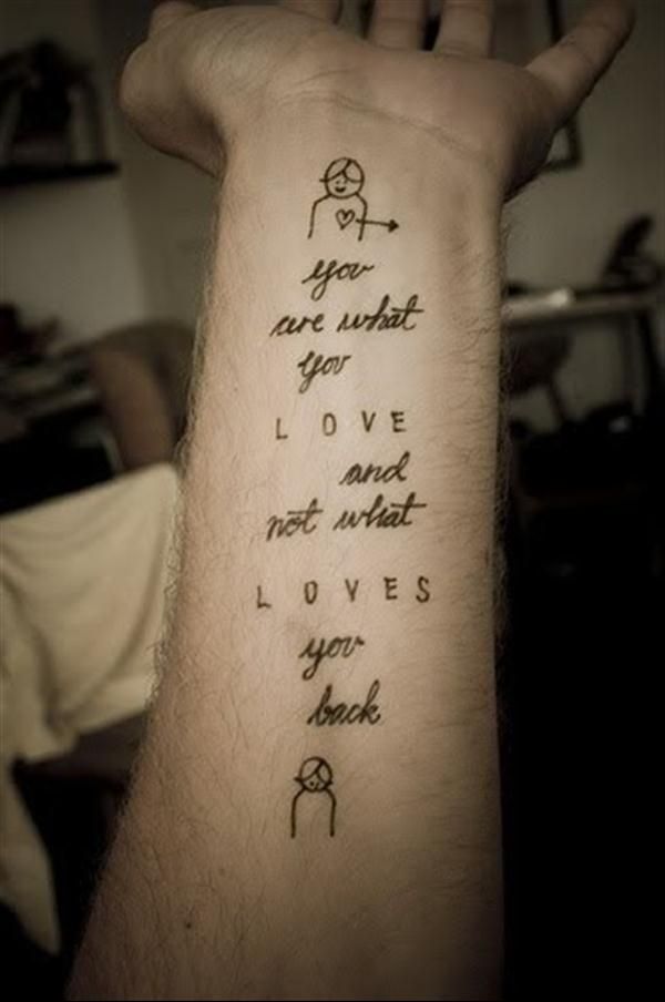 what love you ... are tattoo-quotes-you Tattoo Quotes -