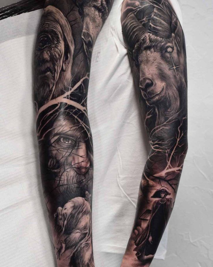 Tattoo Sleeve Dark Tattoo Sleeve Tattooviral Com Your