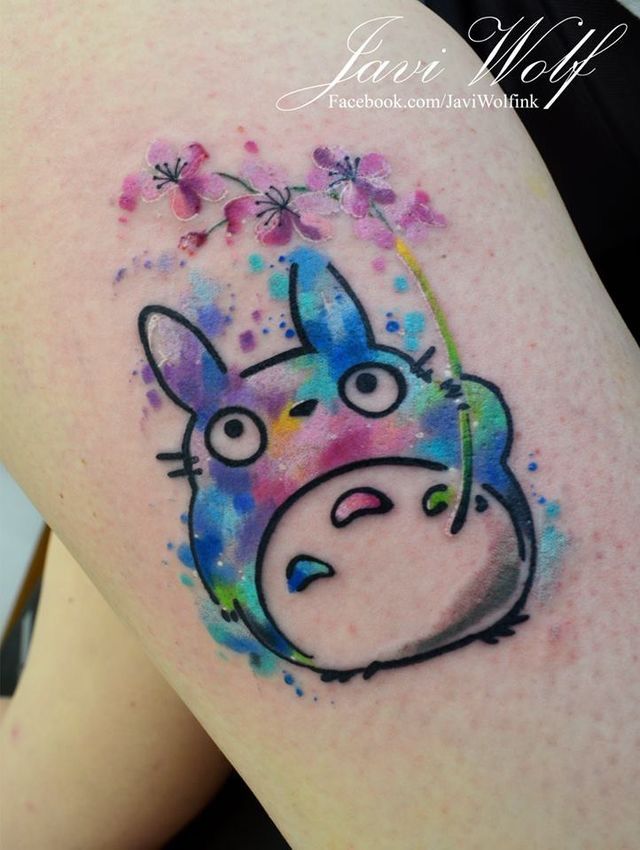 Watercolor Tattoo Watercolor Totoro Tattooviral Com Your Number One Source For Daily Tattoo Designs Ideas Inspiration