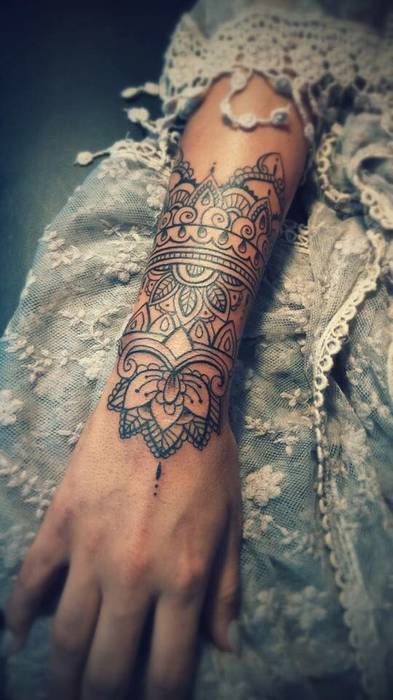 Mandala Hand Tattoo Woman