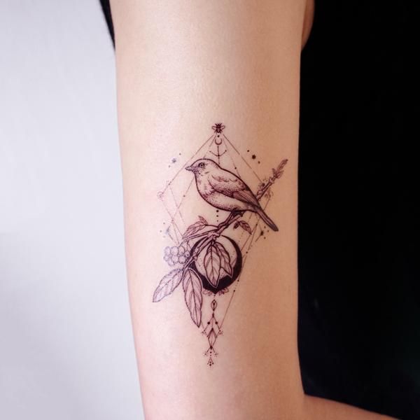 Body - Tattoo's - Black Moon & Bird Tattoo - TattooViral.com | Your ...