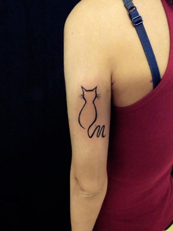 840+ Free Tattoo Simple Cat Idea Tattoo Photos