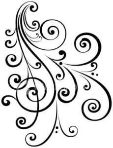 Meaningful Tattoos Ideas - A fancy vectorized ornate scroll design with ...