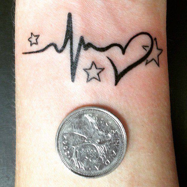 66+ Free Tattoo Design Heartbeat Idea Tattoo Images