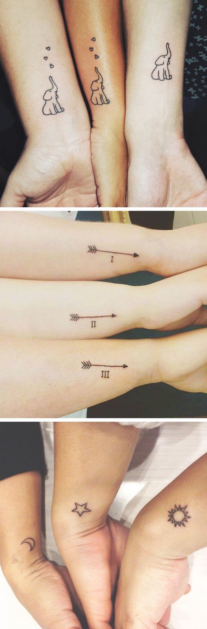 Best Friend Tattoos For 3 Small Best Tattoo Ideas