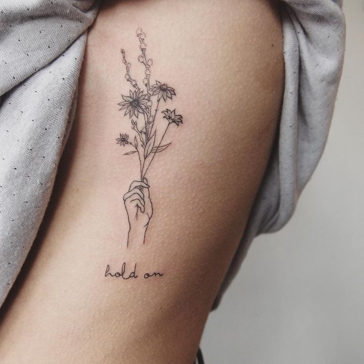 flower tattoo to represent family