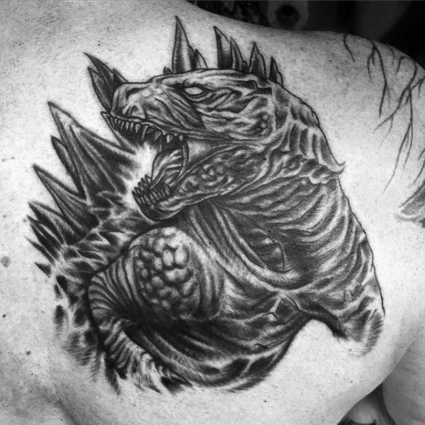 Friend Tattoos - 80 Godzilla Tattoo Designs For Men - Awakened Sea Monster ...