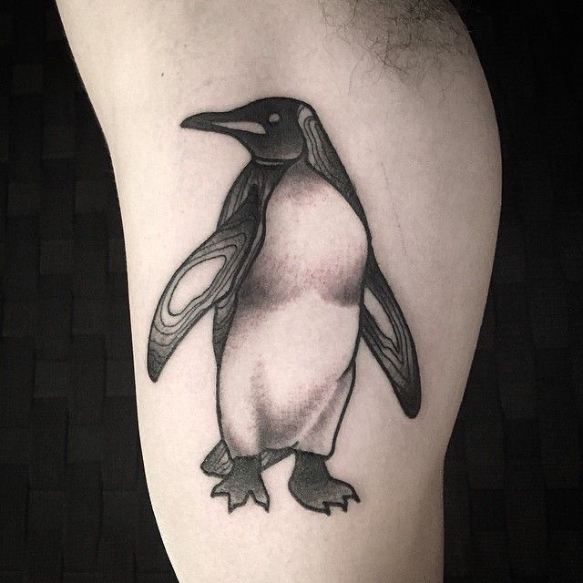 Friend Tattoos - Interesting penguin tattoo for man - TattooViral.com Your ...