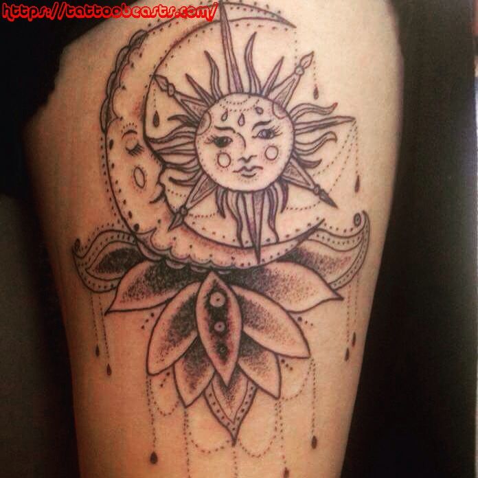 Friend Tattoos Sun And Moon Tattoo Design Idea For Men Tattooviral Com Your Number One Source For Daily Tattoo Designs Ideas Inspiration