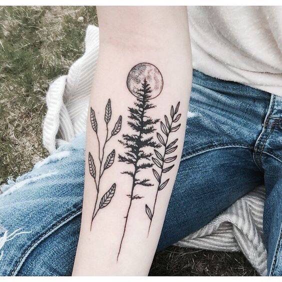 Tree Tattoo Do this with Ash tree leaves for Ashton