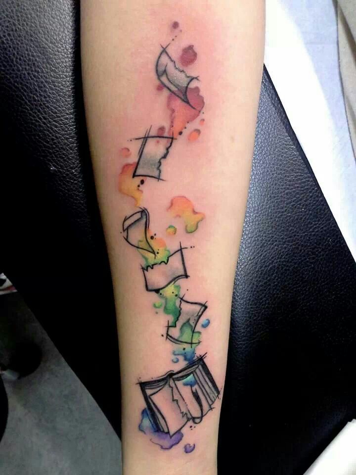 Watercolor tattoo Rainbow watercolor tattoo by Loxiput tattoo